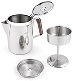 Fox Run 9-Cup Rapid Brew Stainless Steel Stovetop Coffee Percolator - Image 2