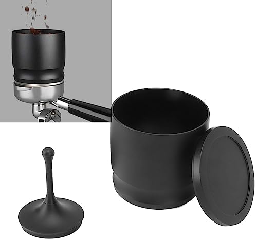 Dosing Cup, Alumium Alloy Coffee Dosing Cup, Coffee Powder Dosing Press Ring, Black Coffee Powder Cup for Coffee Machine, Hands Free Metal Coffee Dosing Funnel, Easy to Clean - Image 3