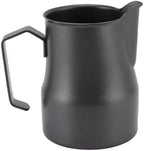 304 Stainless Steel Coffee Frothing Pitcher, 350ml Milk Steaming Jug Cup with Ergonomic Handle and Eagle Beak Spout by Unknown