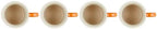 Le Creuset Stoneware Vancouver Mug, Set of 4, 14 oz. each, Flame - Image 4