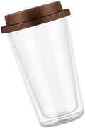 Veemoon Borosilicate Glass Coffee Mug High with Silicone Lid 350ml by Veemoon