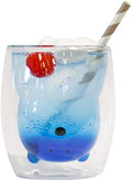 CB Japan Polar Bear Heat-resistant Glass, 9.1 fl oz (270 ml), Condensation Resistant, Double Layer, Microwave Safe, Dishwasher Safe, Heat-resistant Animal Glasses, UCA by Unknown