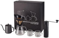 Manual Pour Over Coffee Dripper Set with Grinder, All-in-One Kit by Unknown