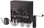 Manual Pour Over Coffee Dripper Set with Grinder, All-in-One Kit by Unknown