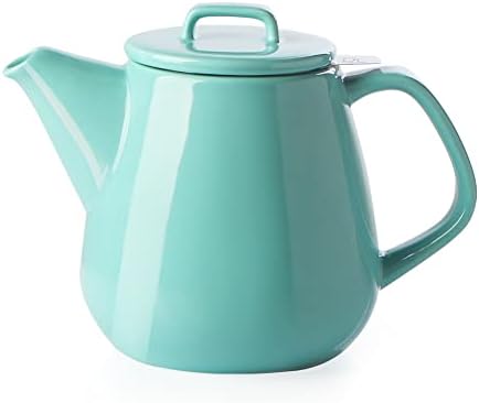 Sweejar 40oz Tea pot with Removable Stainless Steel Infuser,Dishwasher Safe Tea Pots for Loose Tea,Tea Pots with Infuser for Chrismas Women Gift(Turquoise) by Sweejarco1949
