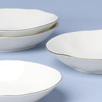 Lenox Blue Bay White Porcelain Pasta Bowl Set for 4, 24oz - Image 3