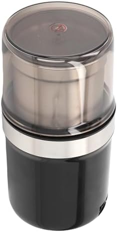 EVGATSAUTO Electric Coffee Grinder, SUS304 Precision Grooming Tool Coffee Bean Grinder, 200W 100g Capacity with Cleaning Brush and Non Slip Base for Home Kitchen Beans Nuts Grains - Image 2