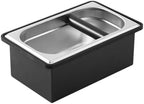 Box Espresso Knock Ground Container Box Accessory Thick Rubber Stainless Steel Build Suitable for, Large by Unknown