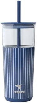 REDUCE Aspen - 20oz Vacuum Insulated Glass Tumbler - Extra Wide Straw & Lid by Reduce