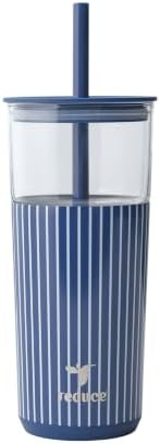 REDUCE Aspen - 20oz Vacuum Insulated Glass Tumbler - Extra Wide Straw & Lid by Reduce
