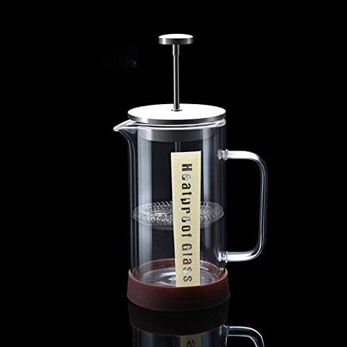 Coffee Maker - Stainless Steel & Glass French Coffee Press,Double Wall Thermal Insulated Borosilicate Glass Coffee Press. (Size : 500ML) - Image 4