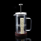 Coffee Maker - Stainless Steel & Glass French Coffee Press,Double Wall Thermal Insulated Borosilicate Glass Coffee Press. (Size : 350ML) - Image 4