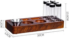 22-25g Wooden Coffee Bean Display Stand, Single Dose Coffee Bean Storage, One Way Exhaust Valve, with Funnel, for Home, Kitchen, Coffee Store - Image 5