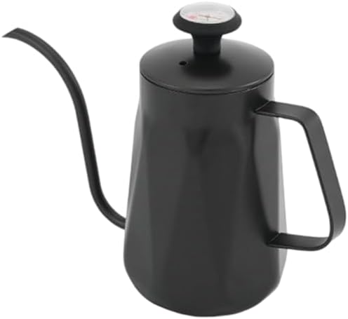 Accuracy Pour Gooseneck Kettles 700ml Coffee Pots with Thermometers and Controlled Flows Spouts for Coffee Enthusiasts Kitchen Brewing Tool by Unknown