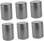 MAGICLULU 6pcs Metal Canister Tea Tin Loose Leaf Tea Storage Jars Airtight Food Container by MAGICLULU