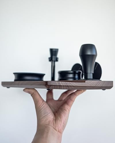 Normcore Tamping Station - Natural Walnut Espresso Tamping Mat - Wooden Tamping Mat for 51/54/58mm Portafilter, Tamper, Distributor, Puck Screen and Portafilter - Genuine American Walnut Wood - Image 5
