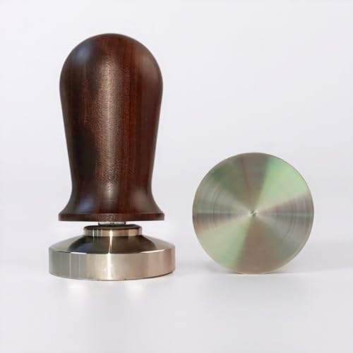 58mm Coffee Tamper – Professional Barista Accessories, Stainless Steel Base, Ergonomic Walnut Wood Handle, Calibrated Spring-Loaded Design for Espresso Lovers (Coffee Tamper, 58mm) - Image 7