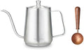 Easyworkz Gooseneck Pour Over Coffee Kettle 30 fl oz Bundled with Stainless Steel Coffee Spoon by Easyworkz