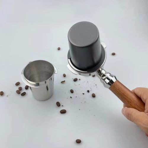 Coffee Dosing Cup 58mm Stainless Steel Mug for Espresso Machine (Silver L) - Image 5