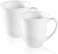 Fine Bone China Coffee Mugs Set of 2, 13 oz,White by COSTMANCE