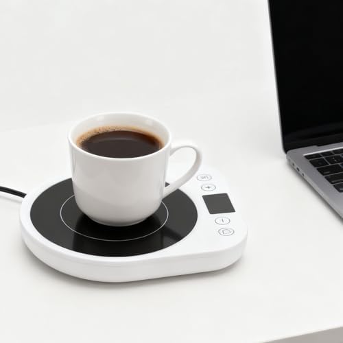 Fabater Coffee Warmer, Mug Warmer for Coffee and Tea, Electric Cup Warmers with 3 Temp Settings, 12H Timer & 4H Auto Shut Off, Fast Heating for Travel, Office Desks, and Home - Image 6
