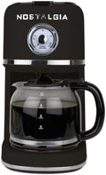 Nostalgia Classic Retro 10 Cup Coffee Maker, Black by Nostalgia