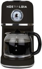 Nostalgia Classic Retro 10 Cup Coffee Maker, Black by Nostalgia