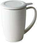 FORLIFE Curve Tall Tea Mug with Infuser and Lid 15 ounces, White by Unknown