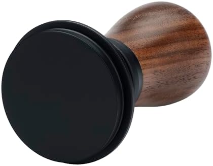 Normcore 53.3mm Coffee Tamper V5, Spring-loaded Espresso Tamper with 6 Adjustable Pressure Settings, Tri-Spring Technology, Titanium-Coated Flat Base, Walnut Handle and Silcone Stand, Black - Image 5