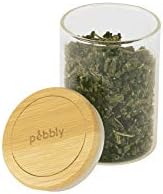 Pebbly PKV-014 Box, Glass, Transparent/Bamboo, Diameter 6.5 x 8.5 cm - Image 3