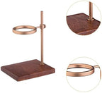 Coffee Dripper Stand Pour Over Holder Aluminum Alloy Stand Holder Wood Decorative Drip Rack Coffee Maker Part - Image 5