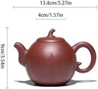 Tea Pots For Loose Tea Purple Clay Teapot Handmade Home Tea Room Tea Set Office Tea Kettle Party Party Tea Ceremony Single Pot Tea Infuser Pot - Image 2