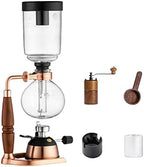 JITEM Cafetera Syphon Coffee Maker Manual Retro Vacuum Glass Siphon Pot Percolators 1-5 Cups Glass Tabletop Siphon Coffee Maker for Coffee or Tea by Unknown