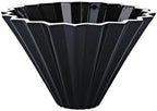 Origami Filter Cup Ceramic Coffee Hand Brewed Pot Drip Cover(Black) by Unknown