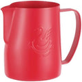 Milk Frother Cup Stainless Steel Espresso Coffee Making Cup Milk Jugs Latte Art Swan Frothing Pitcher Coffeeware(400ml,Red) by Unknown