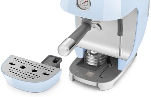 Smeg ECF03 Made in Italy Retro Espresso Machine with Cold Brew, 15 Bar Pump, Thermoblock Heating, Steam Wand, Adjustable Temperature, 47 oz Water Tank- (Pastel Blue) - Image 3