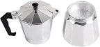 J&V TEXTILES Stovetop Espresso and Coffee Maker, Moka Pot for Classic Italian and Cuban Café Brewing, Cafeteria, (12-Cup) - Image 5