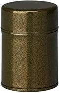 Tokyo Matcha Selection - Azuma-nuri Steel Tea Caddy can - 2 Size - 3 coior - for Tea Leaf [Standard Ship by SAL: NO Tracking Number & Insurance] (Green, S) by Tokyo+Matcha+Selection