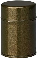 Tokyo Matcha Selection - Azuma-nuri Steel Tea Caddy can - 2 Size - 3 coior - for Tea Leaf [Standard Ship by SAL: NO Tracking Number & Insurance] (Green, S) by Tokyo+Matcha+Selection