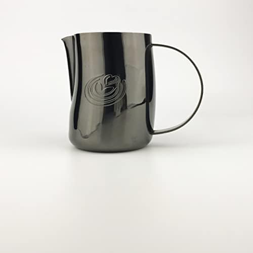 KuGuo 500ml Milk Frothing Pitcher for Latte Art Espresso, Mirror Black - Image 2