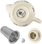 Farmhouse Animal Pattern Teapot with Infuser for Loose Leaf Tea, 20.3 Fl oz (600ml), White with Animal Illustration (Zebra) - Image 4