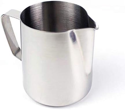 (Set of 6) 12-Ounce Milk Frothing Pitcher Stainless Steel Milk Steaming Pitcher for Espresso Machine Latte Art - Image 2