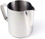 12-Ounce Milk Frothing Pitcher Stainless Steel Milk Steaming Pitcher for Espresso Machine Latte Art (Set of 12) - Image 2