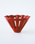Dotyk Handmade Ceramic Coffee Dripper Maple – Manual Pour Over Coffee Maker, Designed in Kyiv Ukraine (Red) by Unknown