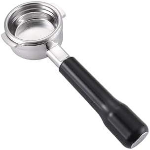 58mm Bottomless Portafilter Compatible with La Marzocco Espresso Machine Stainless Steel Espresso Portafilter with Double Shot Filter Basket Espresso Accessories-Handle Plastic by Unknown