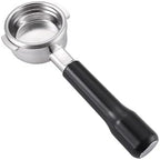 58mm Bottomless Portafilter Compatible with La Marzocco Espresso Machine Stainless Steel Espresso Portafilter with Double Shot Filter Basket Espresso Accessories-Handle Plastic by Unknown