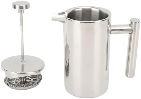 French Press Coffee Maker Insulated Stainless Steel Pot for Home Use,304 Material 350ml Capacity - Image 4