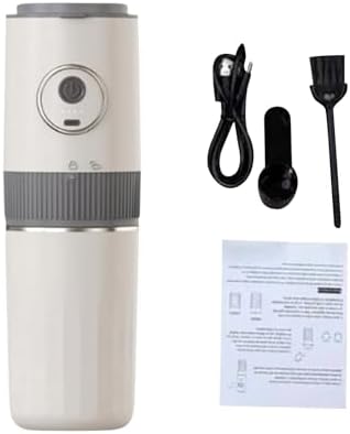 Electric Coffee Grinder and Brewing Combo Portable Coffee Maker Wireless Handbrewed Machine Rechargeable Battery Stainless Steel Cup 350ml Capacity (2566 English Version) - Image 2