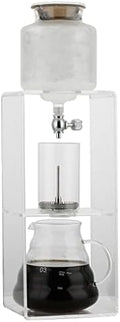 JITEM Cafetera Ice Cold Dripper Coffee and Tea Maker Dripper Brewer Maker with Adjustable Water Flow Stainless Steel Filter Glass Carafe for Coffee or Tea by Unknown