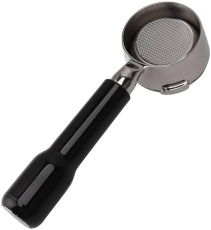 58mm Stainless Steel Bottomless Portafilter Comfortable Grip for Gaggia Coffee Machine Accessory for Lovers (Black) - Image 2